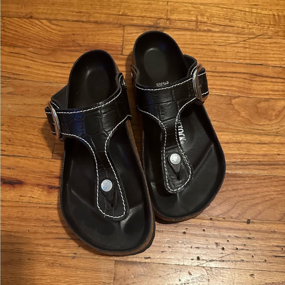 Birkenstock x staud sandals